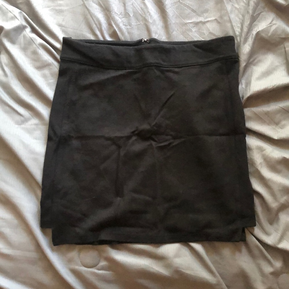 Black mini skirt